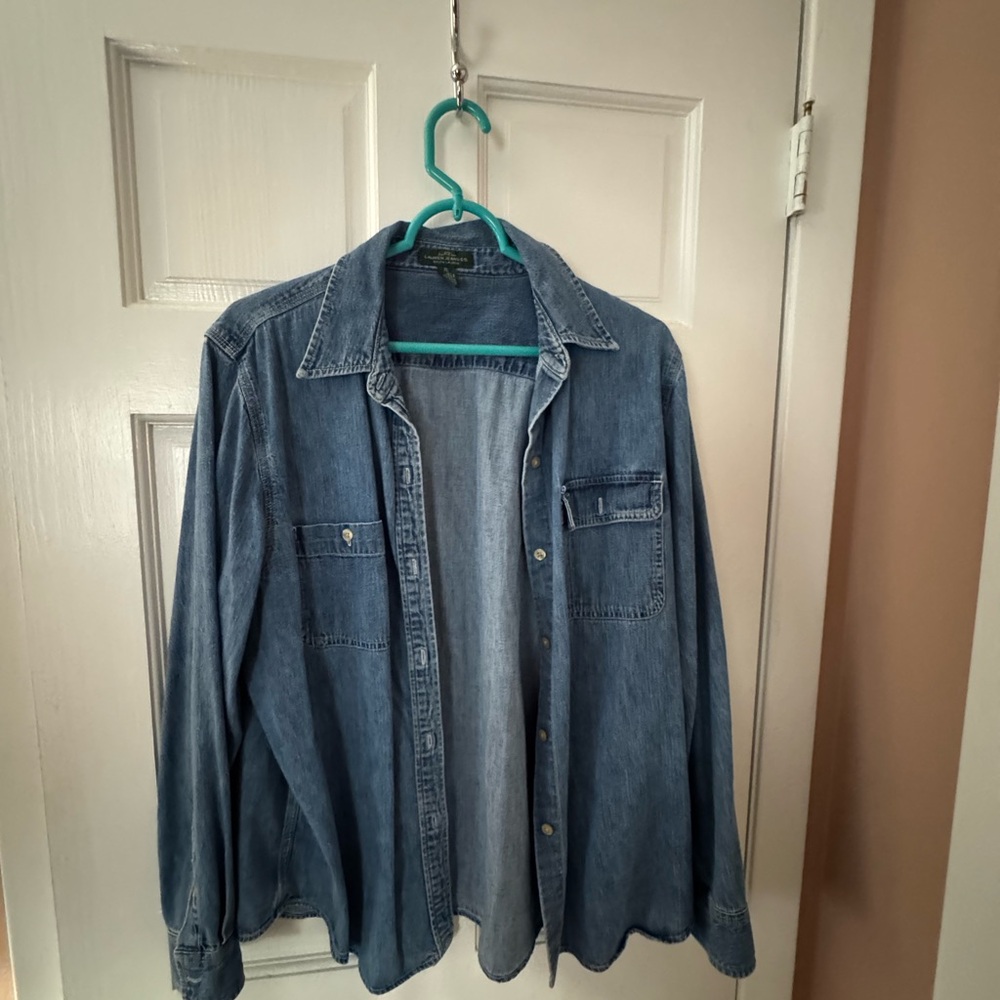 Ralph Lauren Light Blue Denim Shirt Jacket